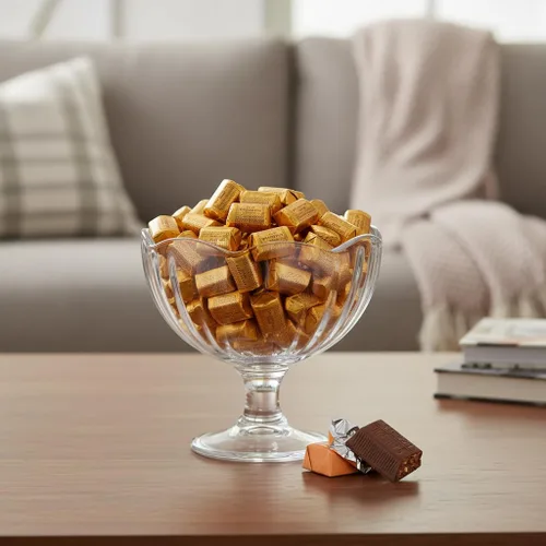 Vista 2 de Nuggets - Caramelo y almendras a granel 90 piezas - Nuggets de chocolate con leche envueltos individualmente - Caramelo extra cremoso de caramelo