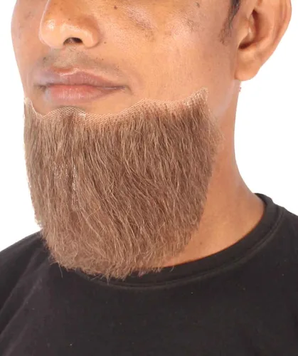 Vista 2 de HPO Hombres Cabello humano Barba Cosplay Pelo Facial (marrón)
