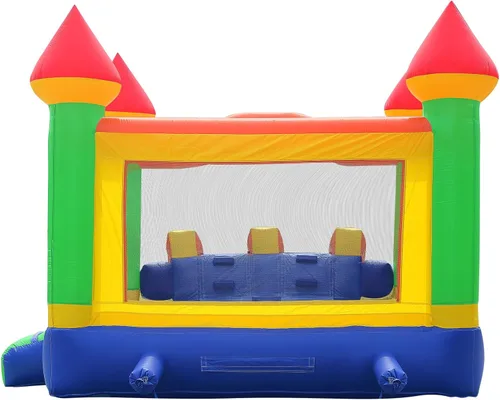 Vista 4 de Cloud 9 - Castillo de doble diapositiva de grado comercial 100% PVC y ventilador