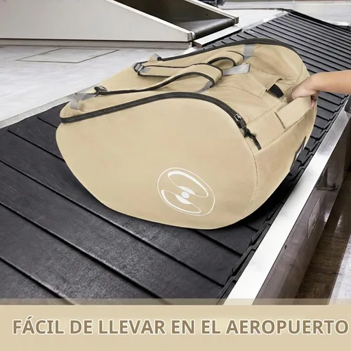 Vista 8 de YOREPEK Bolsas acolchadas para asiento de automóvil para viajes aéreos, se adapta al asiento de automóvil Doona con base isofix, mochila resistente