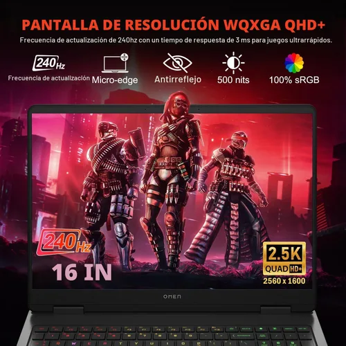 Vista 13 de PCONLINE Laptop para juegos HP OMEN Slim RTX 5070 Intel Ultra 9 285H 240Hz