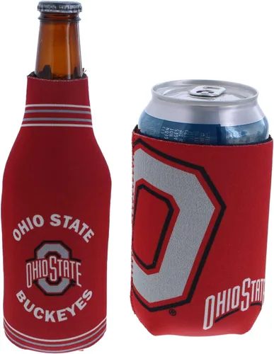 Vista 35 de College Team Color Logo Can & Bottle Holder Insulator Beverage Cooler Set