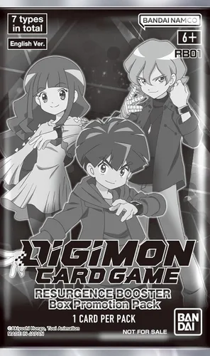 Vista 3 de BANDAI NAMCO Entertainment - Juego de cartas Digimon: caja de refuerzo de resurgimiento, azul