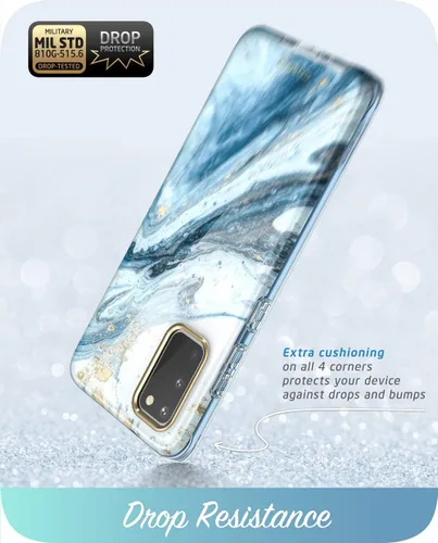 Vista 4 de i-Blason Cosmo Series - Carcasa para Samsung Galaxy S20 5G (versión 2020), diseño protector contra golpes, delgado y elegante sin protector
