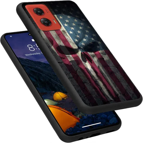 Vista 260 de Funda para Motorola Moto G Play 4G 2024, delgada y ligera, de silicona de TPU suave, color negro, ultrafina, para Motorola Moto G Play 4G 2024, Art