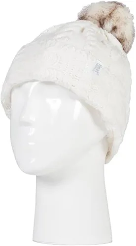Vista 3 de Heat Holders - Gorro térmico de punto grueso para mujer con pompón