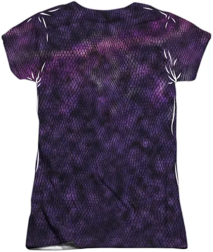 Vista 2 de Juniors Suicide Squad- Joker Costume Tee FrontBack T-Shirt Size Juniors Slim