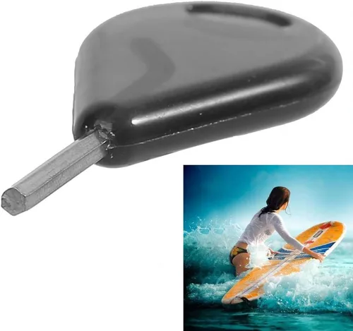 Vista 4 de Accesorios para tablas de surf, 6 tornillos de aleta y llave para aleta de tabla de surf para quitar o instalar los tornillos de agarre que sujetan