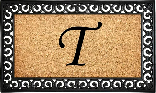 Vista 12 de Calloway Mills 104131830 Gabriel - Felpudo monograma, 18 x 30 pulgadas Letra B