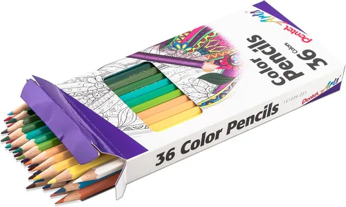 Vista 7 de Pentel Arts - Lápices de colores, colores surtidos, paquete de 36 (CB8-36)