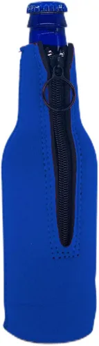 Vista 24 de Botella de cerveza de neopreno en blanco Coolie (1, negro)