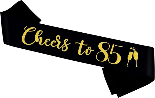 Vista 10 de Banda con texto en inglés "Cheers to 20", banda de oro negro con texto en inglés "It's My 20th Birthday" para mujeres y hombres, regalos de feliz 20