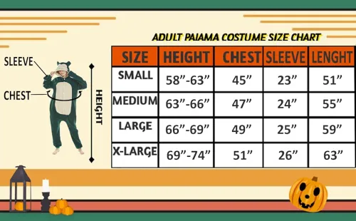 Vista 2 de XMiniLife Pijama unisex para adultos, disfraz de Navidad, Halloween