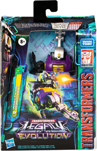 Vista 2 de Transformers Toys Legacy Evolution Deluxe Class Insecticon Bombshell Toy de 5.5 pulgadas, figura de acción para niños y niñas a partir de 8 años