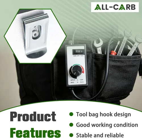 Vista 7 de ALL-CARB AC variable del regulador de velocidad del reóstato del motor eléctrico del ventilador del router