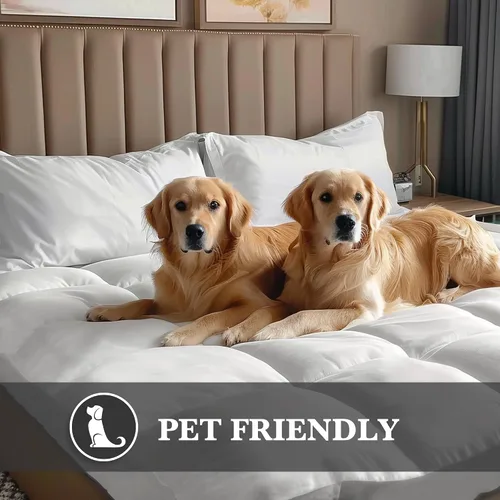 Vista 7 de Hotel Grand Cubrecolchón Pillow Top Tamaño Individual - Protector de Colchón Impermeable Acolchado Ajustable Funda de Colchoneta con Bolsillo