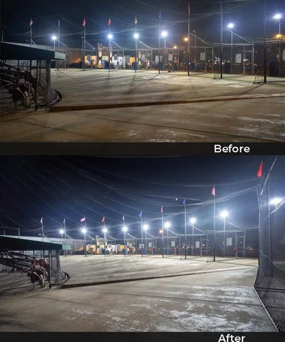 Vista 6 de ledmo Luz LED de estacionamiento de 300 W, montaje deslizante, 36000 lm, 5000 K, inundación de área comercial al aire libre con fotocélula