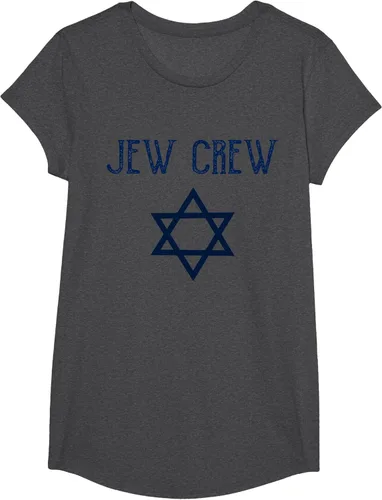 Vista 51 de Camiseta Jew Crew Jewish Star, gris, S