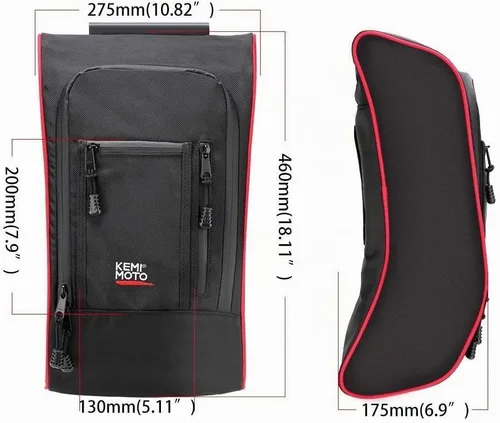 Vista 8 de KEMIMOTO Bolsa de almacenamiento central X3 con hombro entre asientos