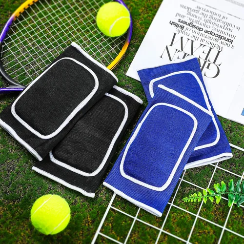 Vista 4 de 2 pares de coderas deportivas de voleibol deportivas transpirables con soporte protector de gel de compresión para adolescentes, niñas, niños