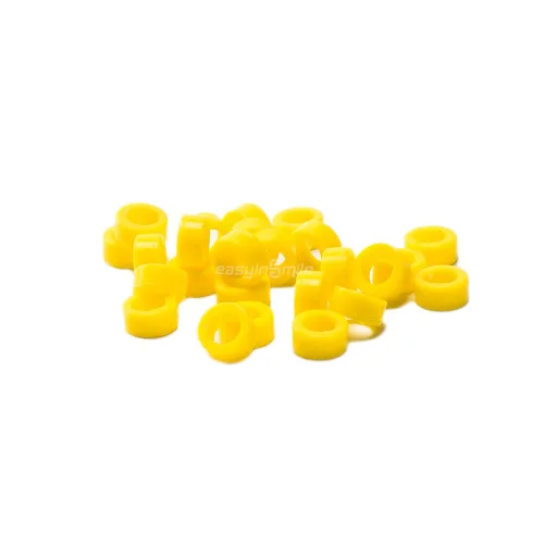 Vista 14 de Código de Color Dental Anillo Banda Silicona Higienista Instrumento Código Anillos S/L Autoclavable 135ºC (S, Negro)