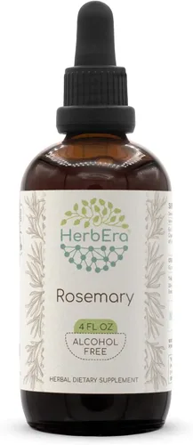 Vista 6 de Tintura de extracto de hierbas sin alcohol de romero B60, gotas líquidas concentradas de romero natural (Rosmarinus Officinalis) (2 fl oz)