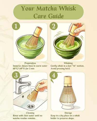 Vista 6 de Batidor de matcha, batidor de matcha de bambú, 1 paquete de 76