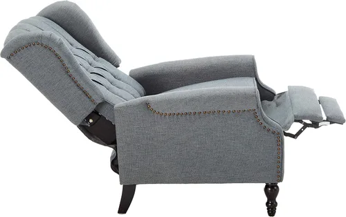 Vista 5 de Sillón reclinable, de la marca Elizabeth Tufted, Tela, Carbón Carbón vegetal