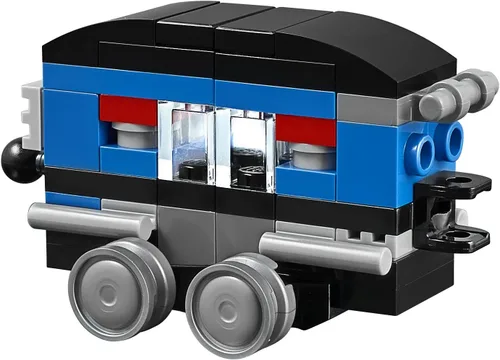 Vista 5 de Tren expreso azul de LEGO Creator 31054 Juego de construcción.