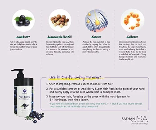 Vista 3 de Elabore Acai Berry Hair Pack 33.80fl.oz/ 33.8 fl oz