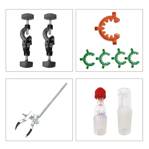 Vista 7 de Kits de cristalería del purificador del destilador del agua del aparato de la destilación del aceite esencial del laboratorio 67.6 fl oz W/tubo