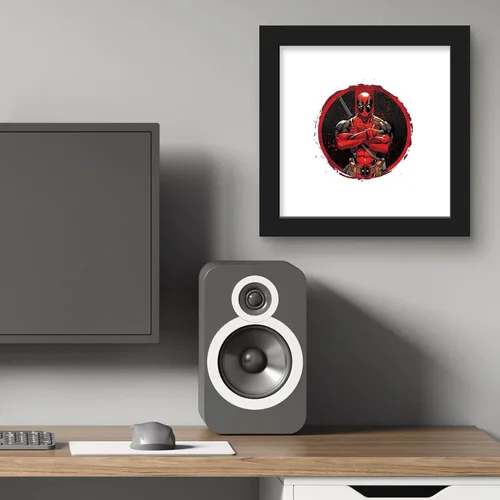 Vista 6 de Trends International Gallery Pops Marvel Comics Deadpool - Póster de pared con insignia de brazos cruzados, 12 x 12 pulgadas, versión enmarcada