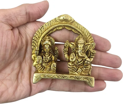 Vista 9 de Craftsofindia® Panchmukhi Hanuman - Estatua pequeña de latón, decoración divina, escultura hindú hecha a mano de 2.5 pulgadas para el altar