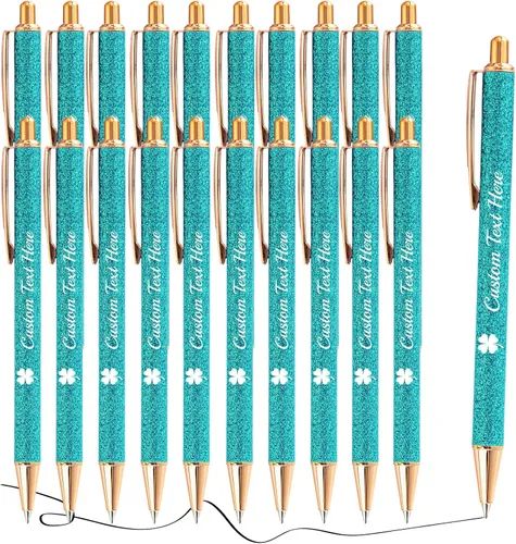 Vista 84 de Aolun 10 bolígrafos personalizados con nombre, bolígrafo retráctil con mensaje de texto para mujeres, enfermeras, escritura, cumpleaños, graduación