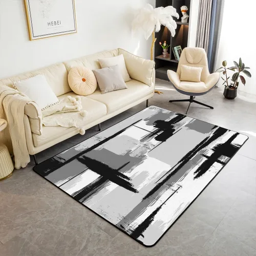 Vista 33 de Feelyou Tapete de jacquard para interiores para niños y niñas, 3 x 5, patrón floral, alfombra de sala de estar, alfombra de decoración floral ultra