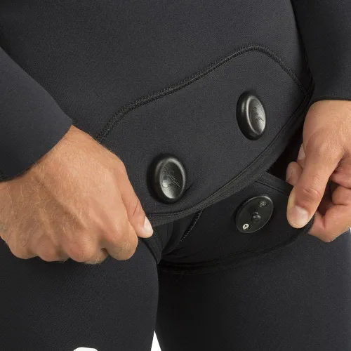 Vista 6 de Cressi Apnea - Traje de neopreno de pesca submarina de apnea de 2 piezas, chaqueta y pantalones, almohadilla de pecho, protección de rodilla, diseño