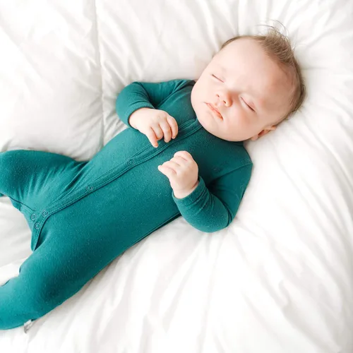 Vista 32 de KYTE BABY Mameluco suave unisex con cierre a presión, 97% rayón hecho de bambú, 3% elastano