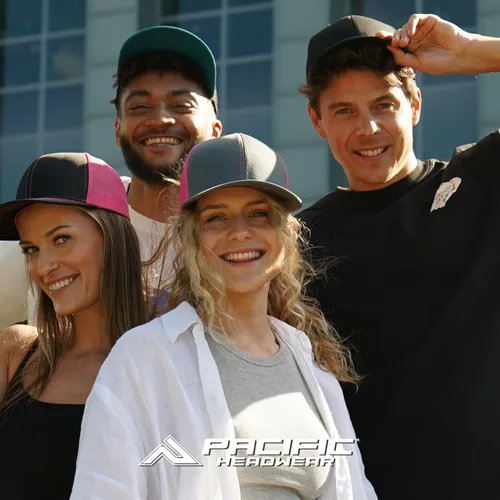 Vista 4 de Pacific Headwear Snapback Trucker elegante gorra unisex para comodidad durante todo el día