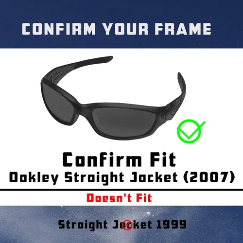 Vista 7 de Straight Jacket (2007) Lentes y Earsocks Reemplazo para gafas de sol Oakley polarizadas