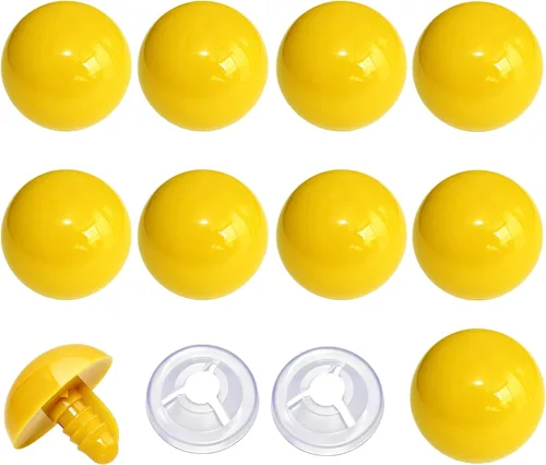 Vista 6 de Thalinfayi - 60 ojos de seguridad y arandelas seguras para ganchillo Amigurumi - Ojos de seguridad de plástico grandes negros de 0.94 pulgadas, ojos