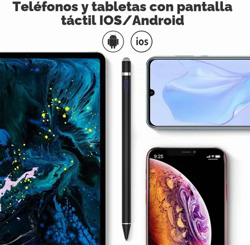 Vista 6 de Lápiz óptico activo para pantallas táctiles, doble punta para dibujo y escritura iOS y Android, lápiz digital de alta precisión para Apple iPhone