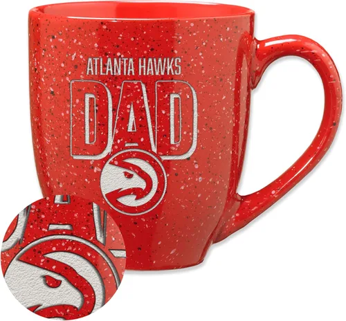 Vista 40 de Rico Industries NBA 16 oz Team Color Laser Engraved Speckled Ceramic Coffee Mug 3-Color del