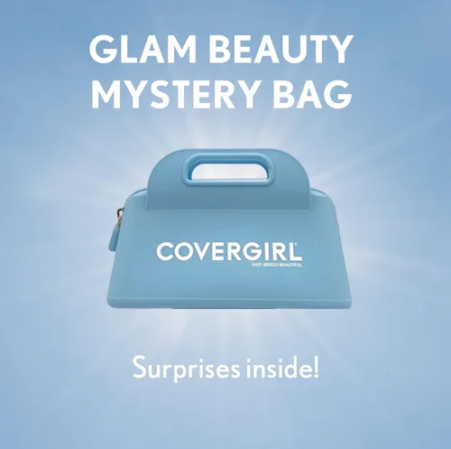 Vista 2 de Bolsa Misterio de Belleza Glam de CoverGirl, Regalos para Relleno de Medias, Bolsa Exclusiva de Maquillaje CoverGirl, 4 Productos de Tamaño Completo