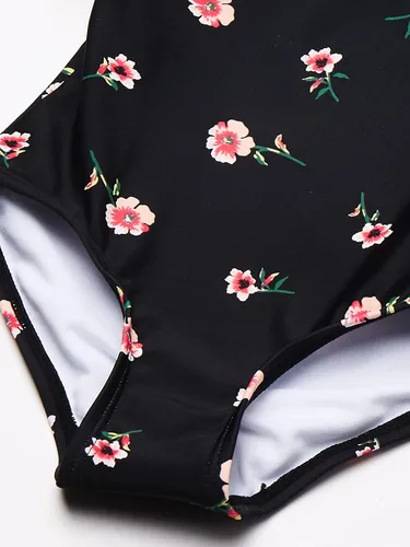 Vista 4 de Traje de baño de 1 pieza con volantes florales Morgan para niña