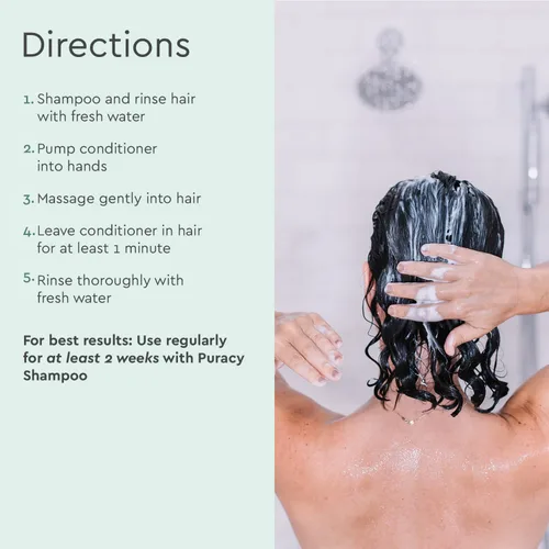 Vista 6 de Puracy Recambio de champú natural, 48 onzas líquidas, el cabello se mantiene más limpio durante más tiempo con LexFeel N5, sin sulfatos