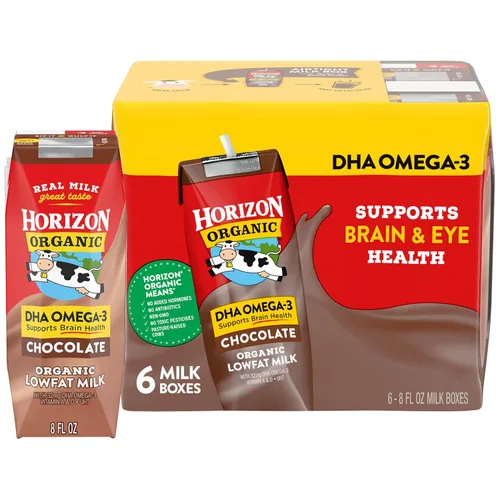 Vista 28 de Horizon Organic Cajas de leche bajas en grasa, fresa, 8 onzas, paquete de 6