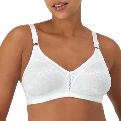 Vista 12 de Bali Women's Wireless Lace Bra, Double Support Lace Bras for Women, Stay-in-Place Straps, Full Coverage, Comfortable