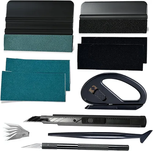 Vista 6 de NEWISHTOOL Aplicación de película para ventana de vehículo, kit de herramientas de tintado de automóvil, herramientas de envoltura de vinilo