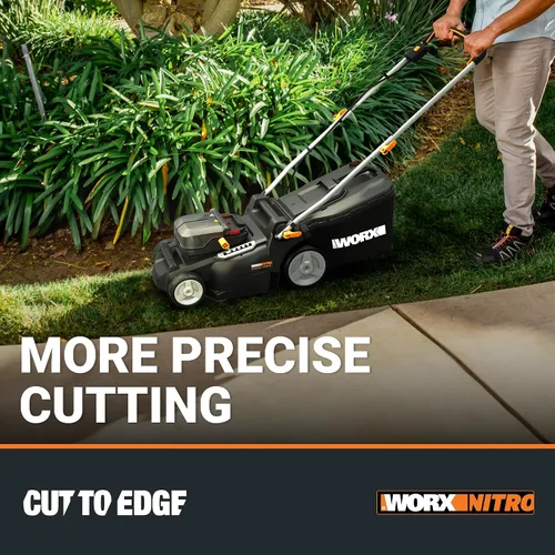 Vista 4 de Worx Cortacésped inalámbrico, cortacésped 2 en 1 de 40 V y 16 pulgadas