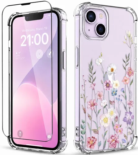 Vista 50 de Funda para iPhone 13 y iPhone 14 (6.1 pulgadas), funda protectora delgada de poliuretano termoplástico suave a prueba de golpes, bonito